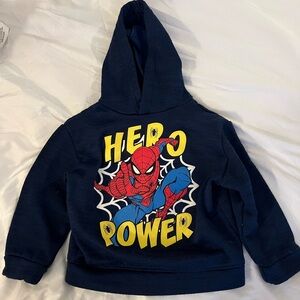 Spiderman Hoodie - Size 4 (Navy)